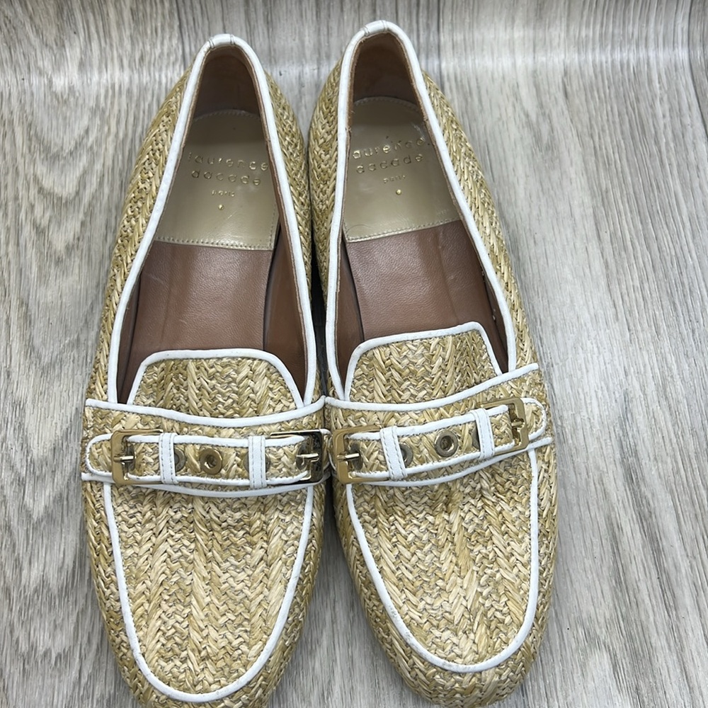 LAURENCE DACADE Rufus Raffia Loafers - Picture 2 of 12
